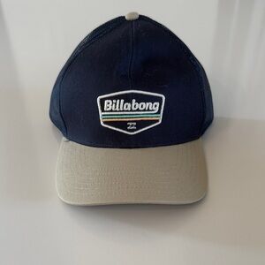 Billabong Trucker Hat Blue Tan Mesh Snapback One Size Surfcore Skater NEW